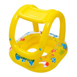 Baby Float Com Cobetura Boia Infantil amarelo